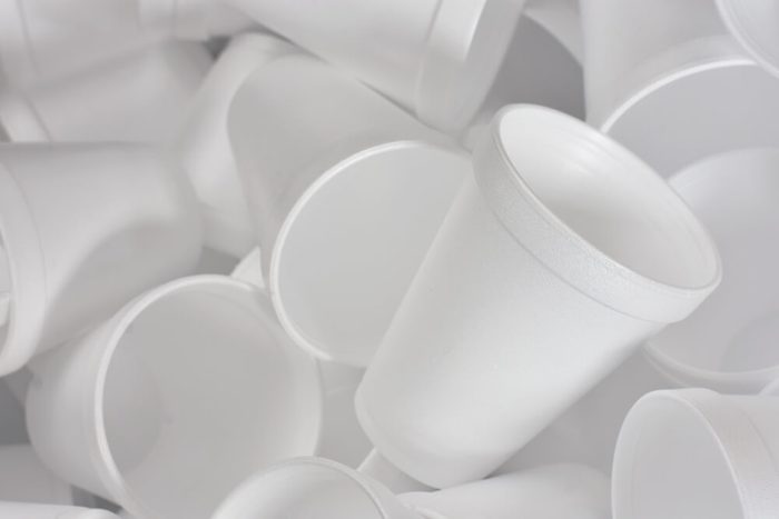 Styrofoam Cups Background