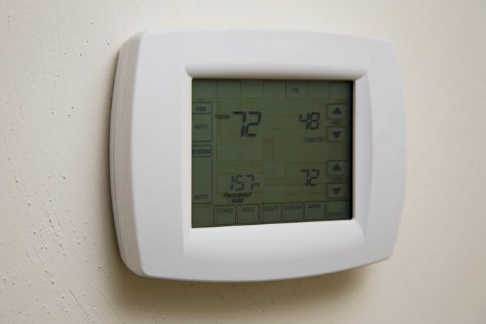 thermostat in house