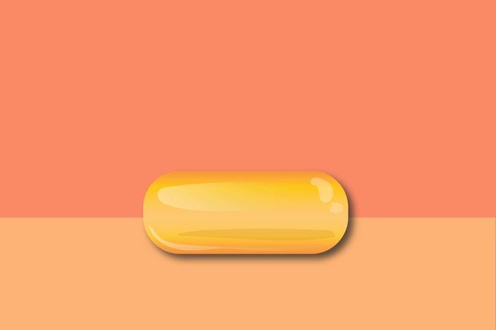 illustration of vitamin E supplement