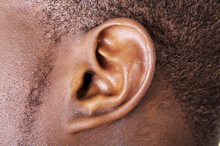 close up of ear