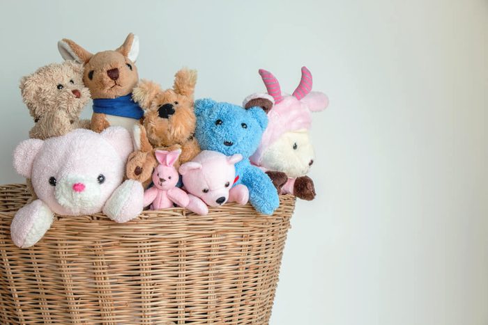 teddy bears and the gang in the basket