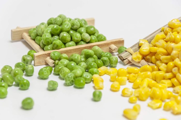 Peas and corn