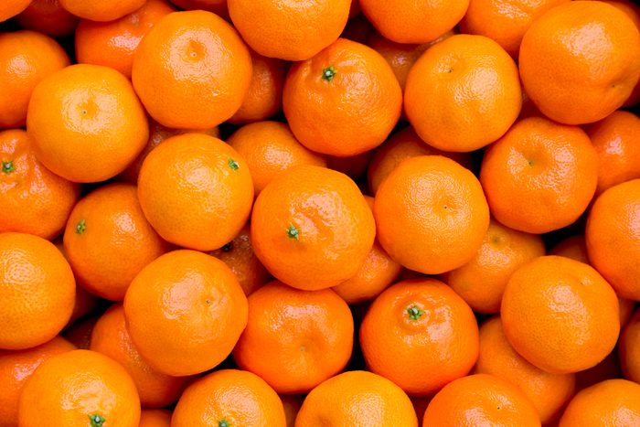 Fresh mandarin oranges texture