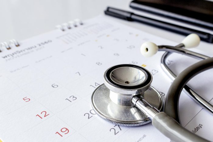 stethoscope calendar brain health