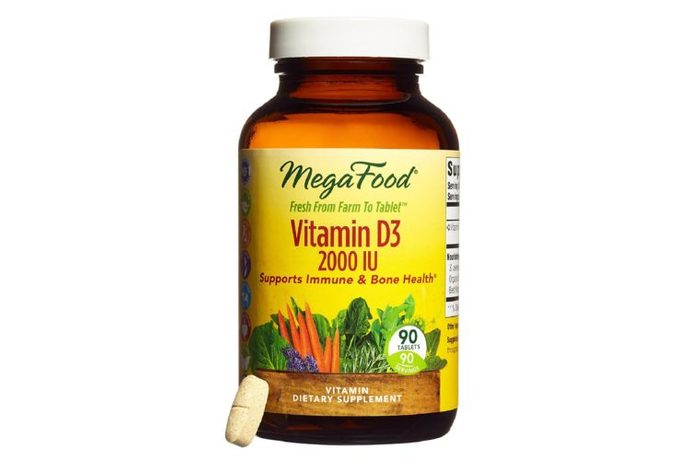 Bottle of MegaFood d3 vitamins