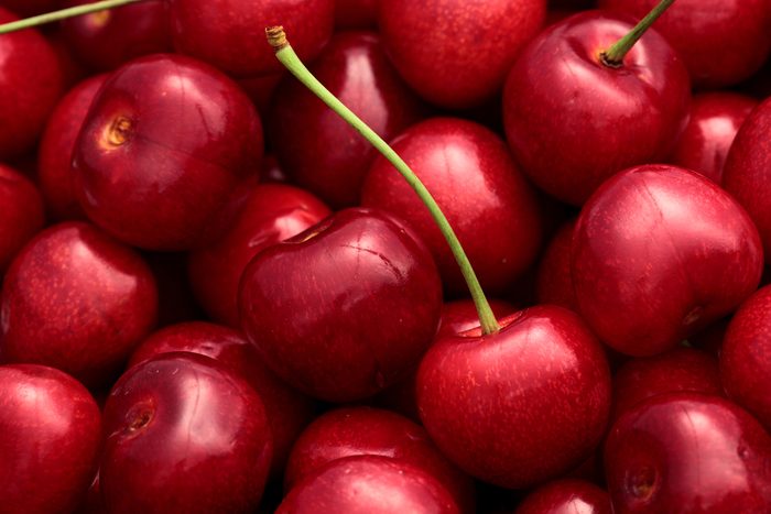 Cherry basket / cherry background/ fresh cherries/ sweet cherries