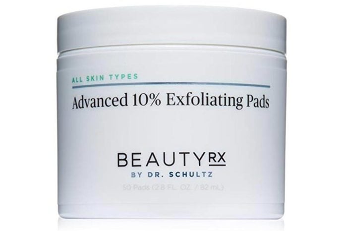 Exfoliating pads for acne.