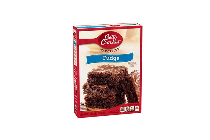 box of Betty Crocker fudge brownie mix