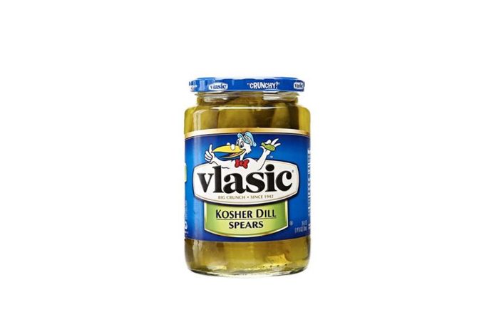 jar of Vlasic dill pickles
