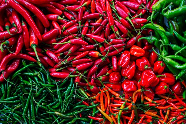assorted chili peppers from above