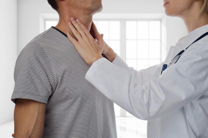 lymph nodes doctor check neck