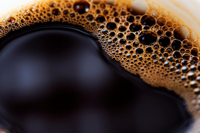 Closeup of coffee