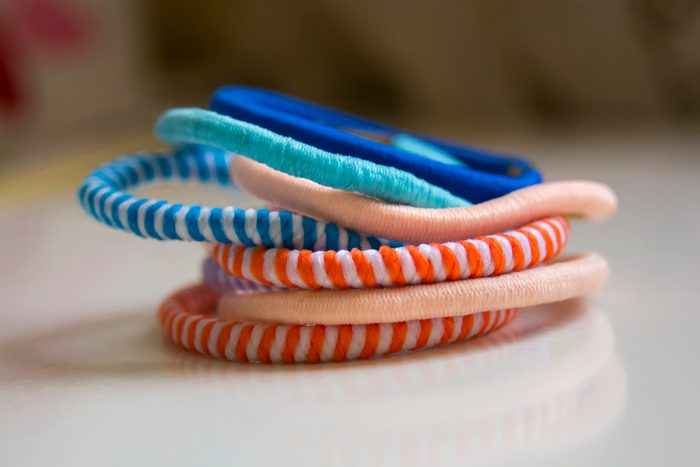 pile of colorful hair ties