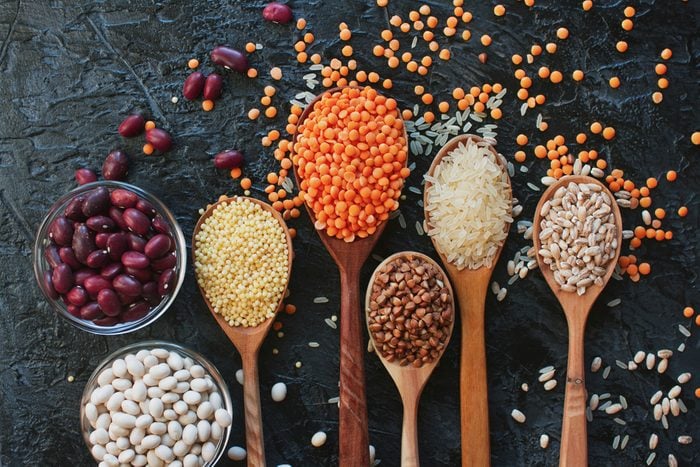 lentils, seeds, beans and rices