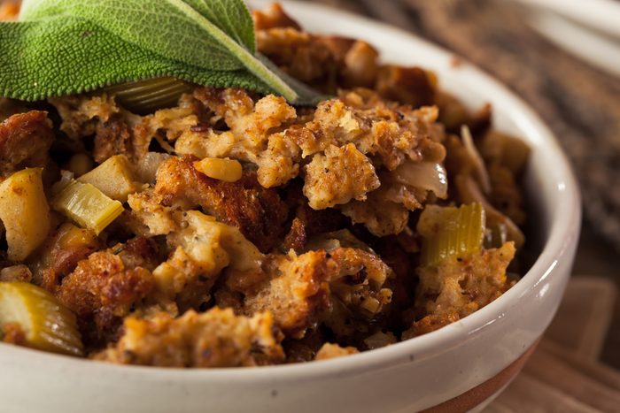 Homemade Thanksgiving Day Stuffing with Sage and Celery
