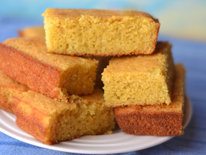 Cornbread made with Yellow Cornmeal and Buttermilk