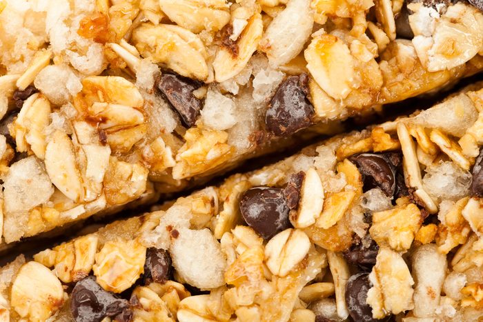 Energy bar close up for background use