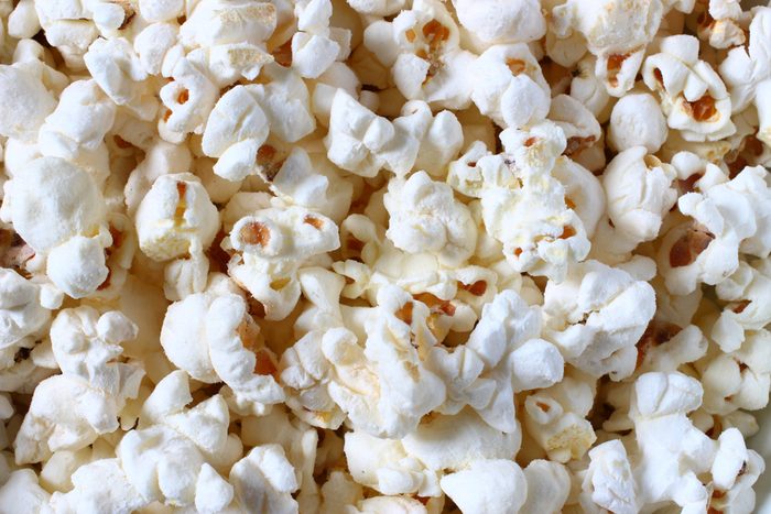 Popcorn texture close-up
