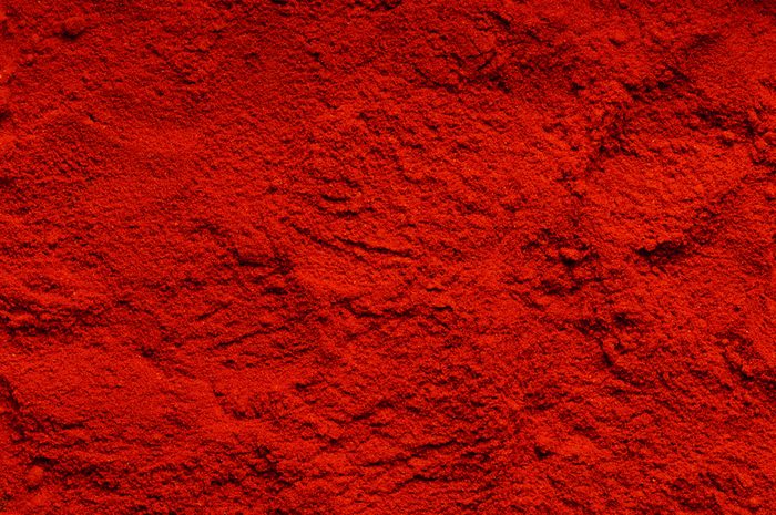 Red chili powder (the background)