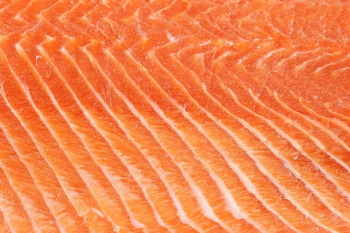 fresh salmon fillet background
