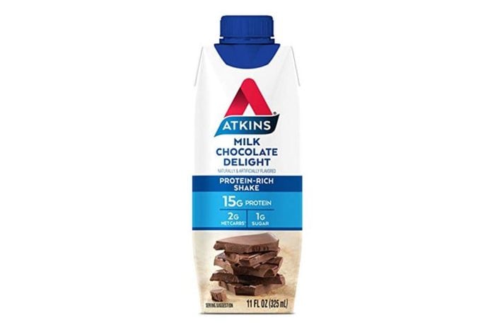 Atkins Gluten Free Protein-Rich Shake, Milk Chocolate Delight, 12 Count
