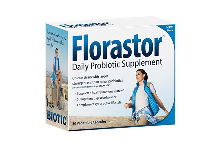 Florastor Daily Probiotic Supplement for Men and Women.