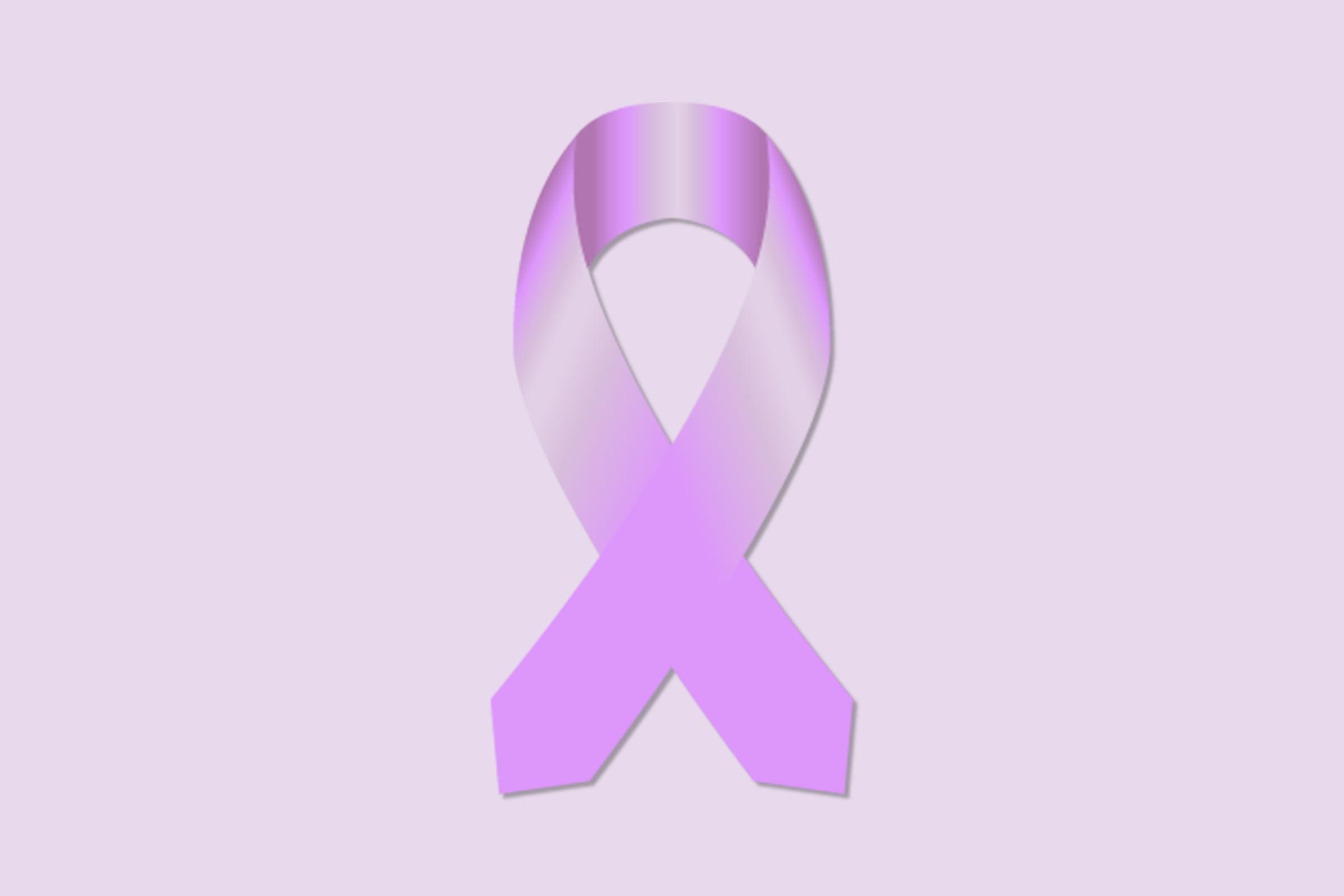 LAVENDER cancer ribbon all testicular