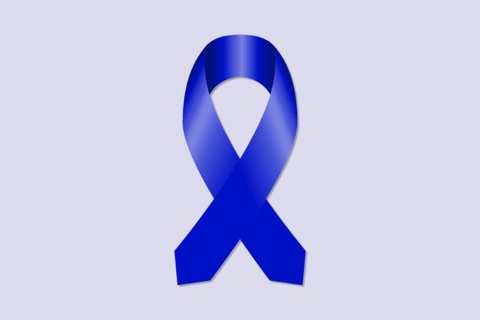 dark blue cancer ribbon for colon colorectal cancer