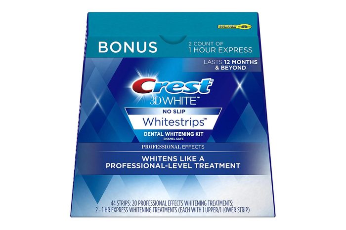box of Crest 3D White Professional Effects Whitestrips Whitening Strips