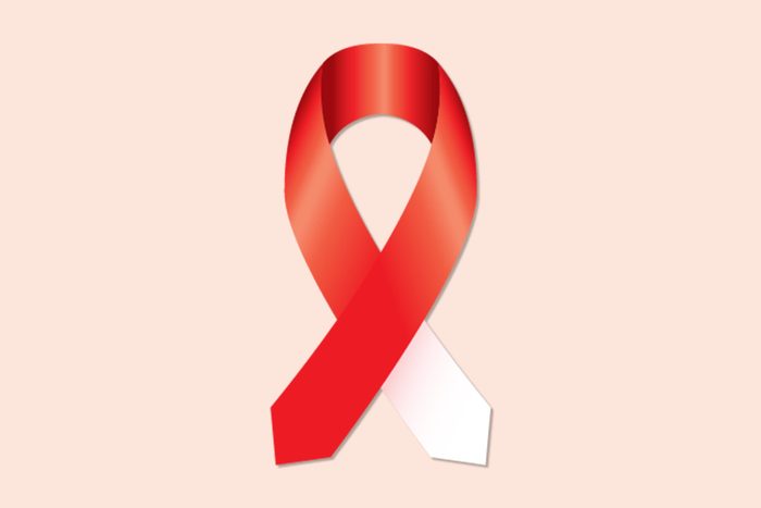 red and white or burgundy and ivory ribbon for head and neck cancer