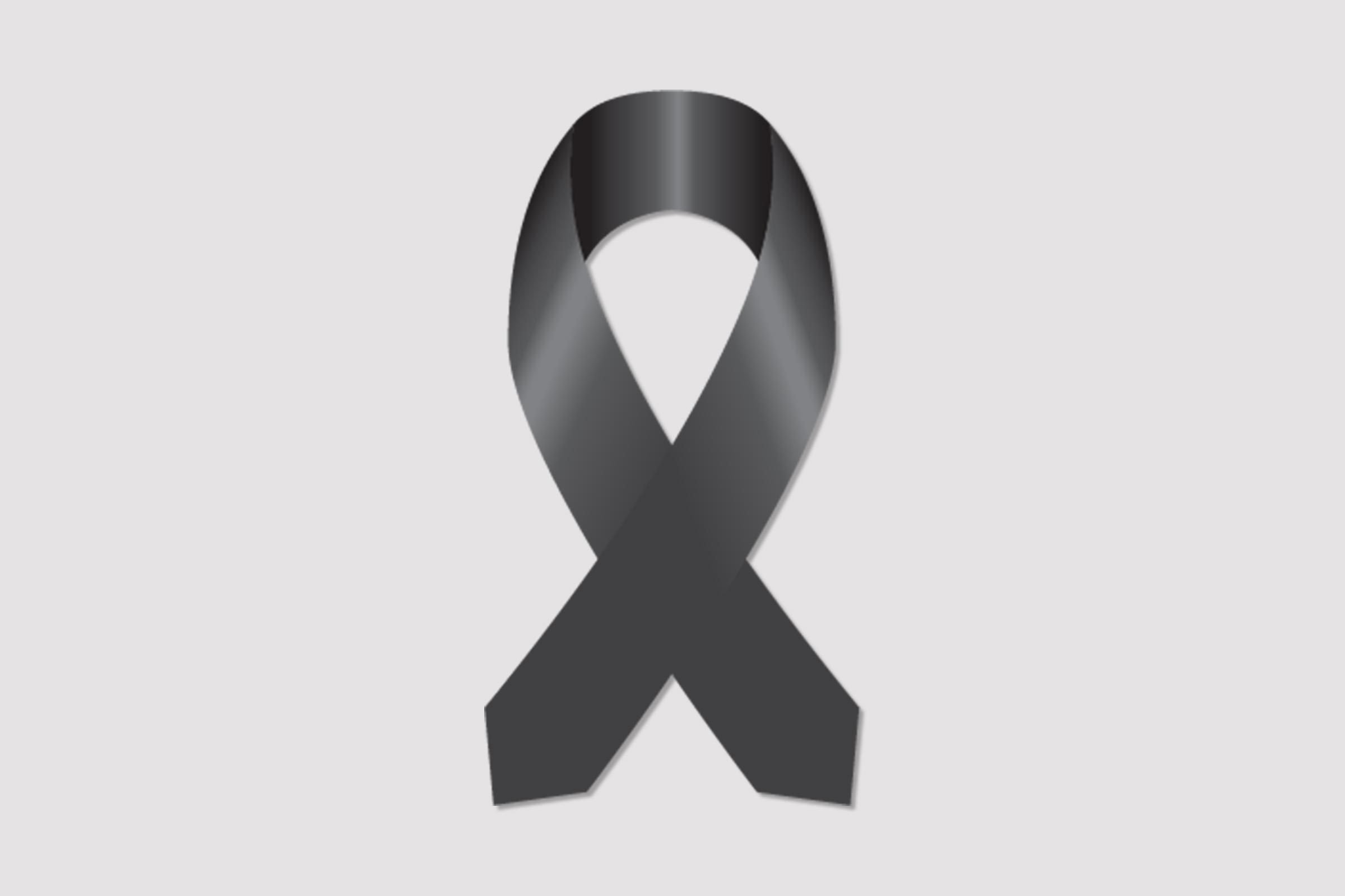 black cancer ribbon for melanoma