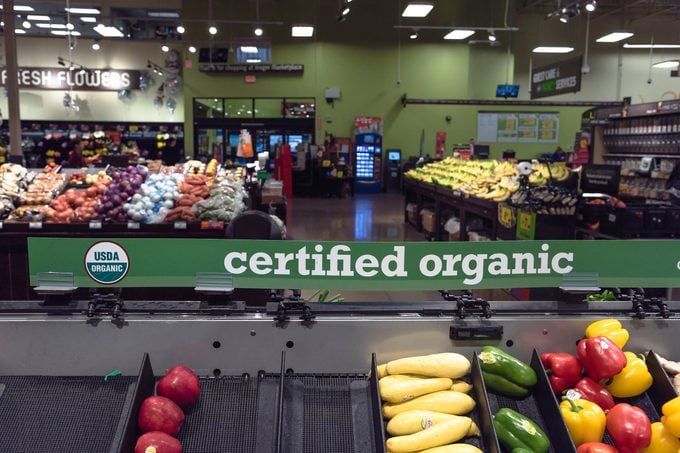 Certified USDA Organic produce