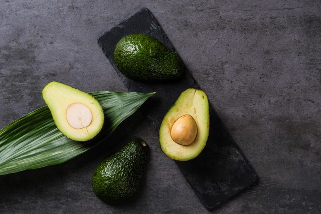 Fresh avocado on table