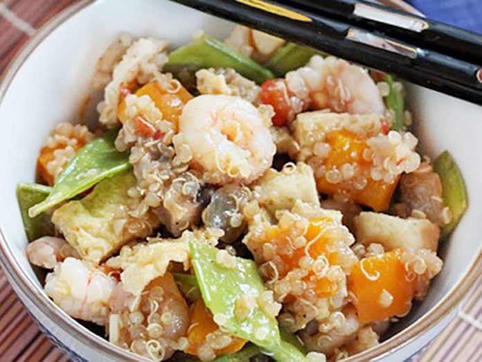 Shrimp And Vegetable Quinoa Fried Rice
