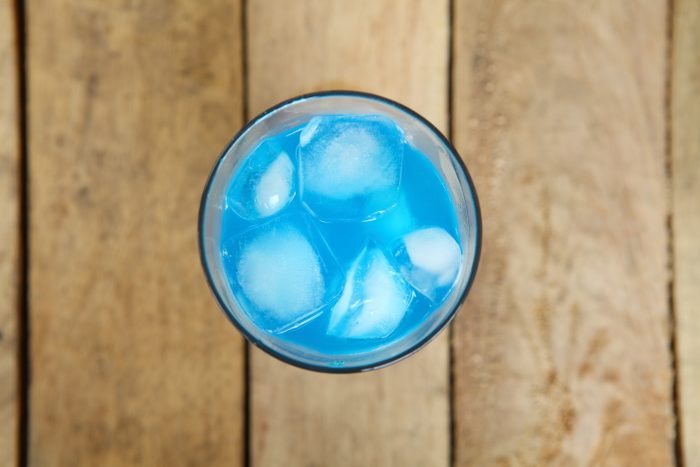 energy drink food coloring blue soda