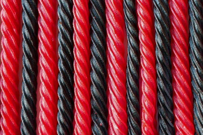 red and black licorice