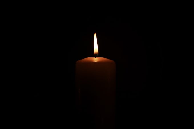 candle light memorial concept