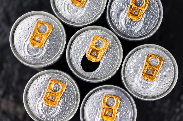 energy drinks from overhead