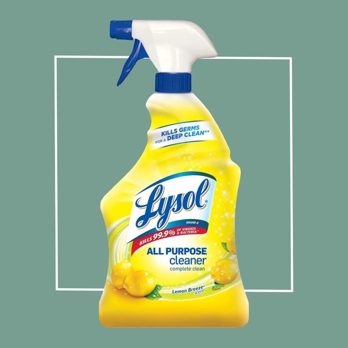 lysol lemon breeze spray all purpose cleaner