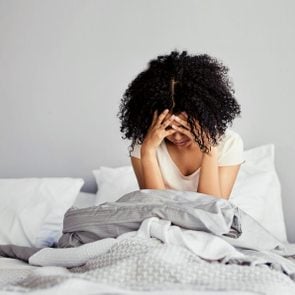 woman struggling with insomnia