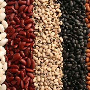 assortment of dried beans full frame