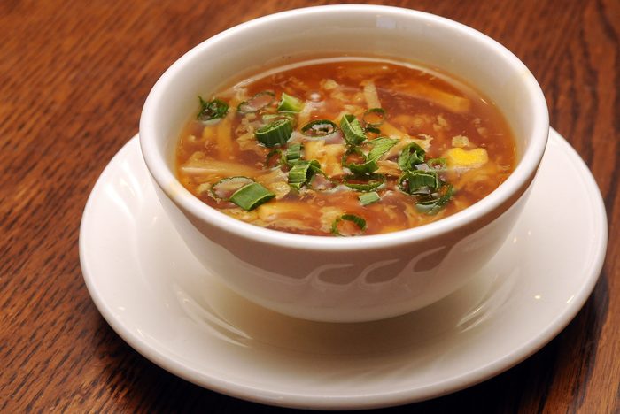 Hot and Sour Soup Isolated