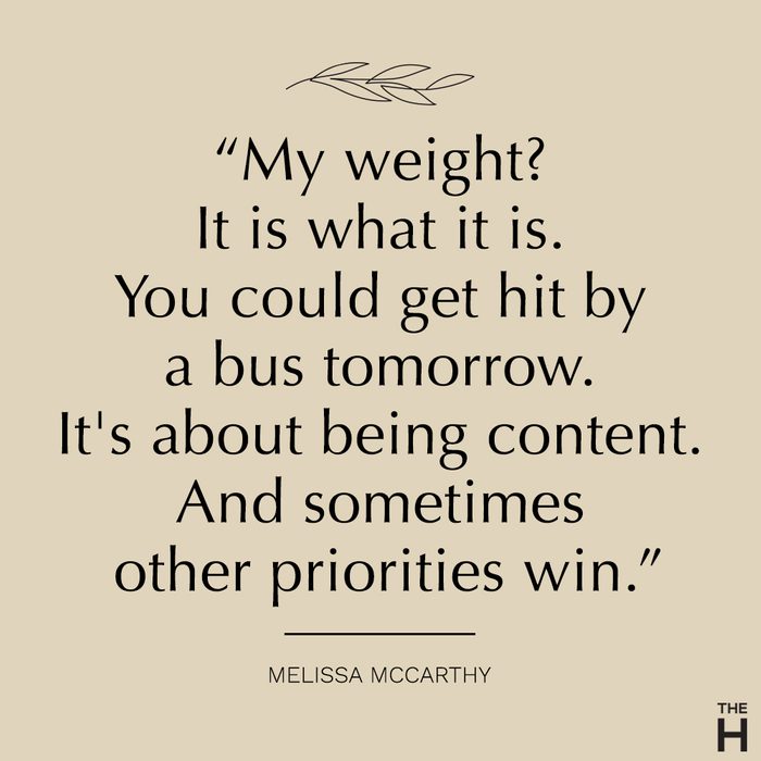 Melissa McCarthy body positive quote