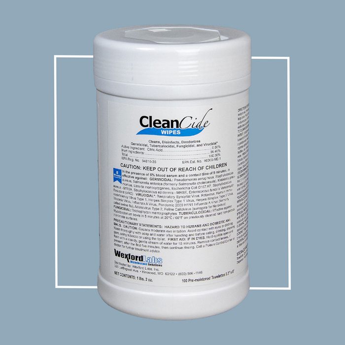 CleanCide Cleansing Wipes (Wexford Labs Inc CleanCide Wipes)