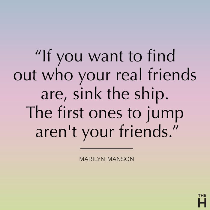 marilyn manson funny friendship quote