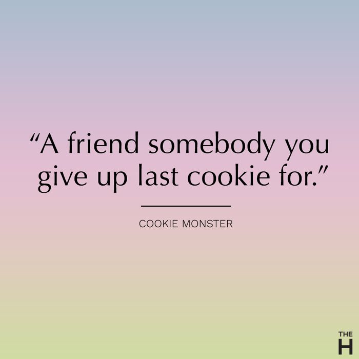 cookie monster funny friendship quote