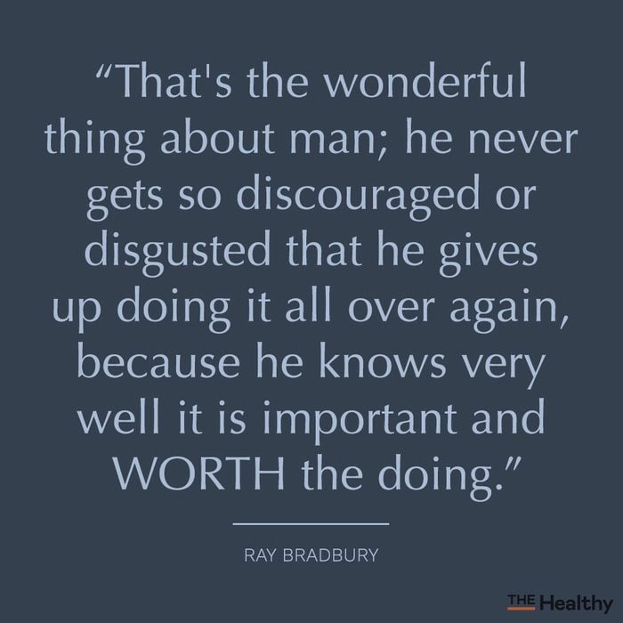 ray bradbury positive mood boosting quote