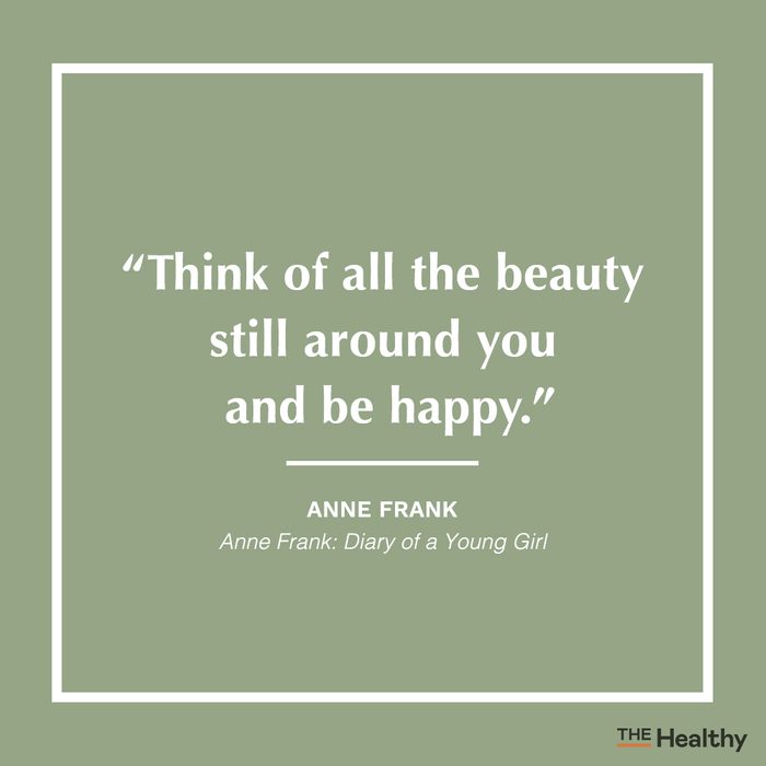 anne frank positive thinking quote