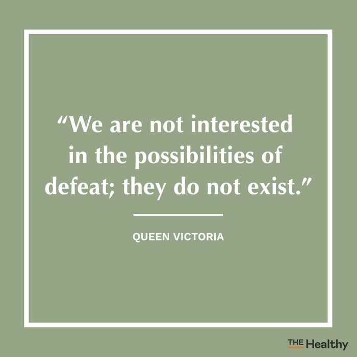 queen victoria positive thinking quote