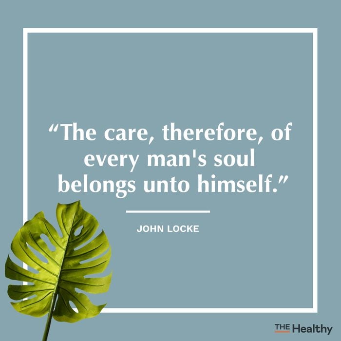 john locke self care quote
